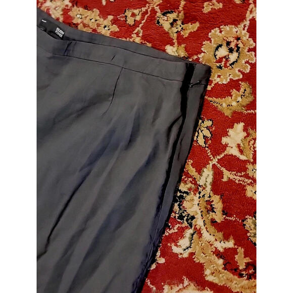 Eileen Fisher Women's Pants 24W Italian Fabric Crepe Stretch Gray Linen Blend #Z - Picture 4 of 11